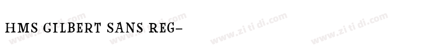 HMS Gilbert Sans Reg字体转换